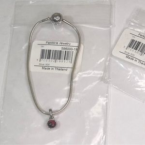 Pandora Essence Sterling Silver Bracelet with Charm